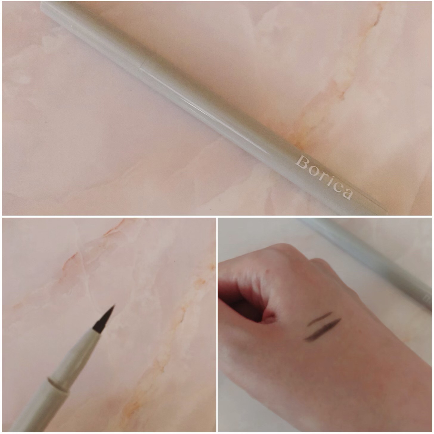 美容液カラーライナー 101 メタリックグレー/Borica/リキッドアイライナーを使ったクチコミ（2枚目）