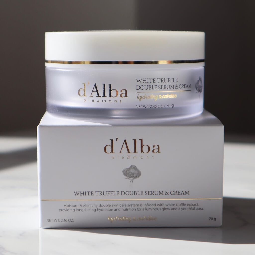 ホワイトトリュフダブルセラムアンドクリーム/ダルバ/フェイスクリームを使ったクチコミ(2枚目)