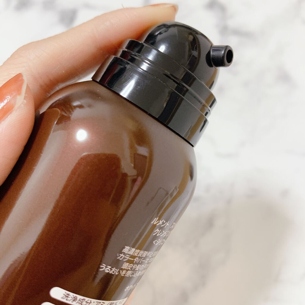 Le ment ルメント スパークリングオイル クレンジング&シャンプーのクチコミ「３日に1度自宅で簡単にできる高濃度炭酸オイルヘッドスパ、スパークリングオイルクレンジング＆シャ.....」（3枚目）