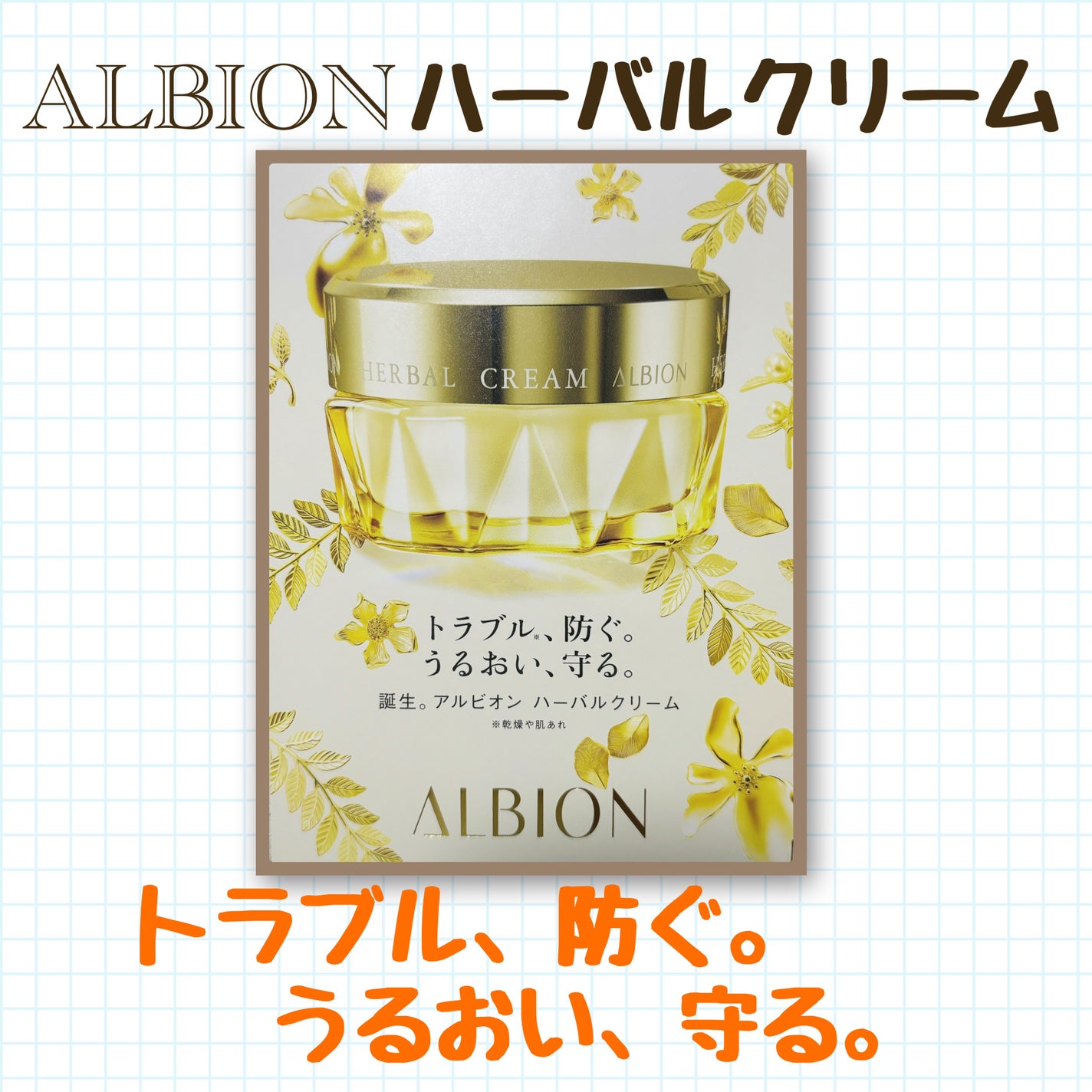 アルビオン ハーバルクリーム/ALBION/フェイスクリームを使ったクチコミ(1枚目)