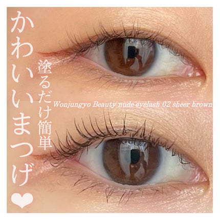 ウォンジョンヨ ヌードアイラッシュ/Wonjungyo/マスカラを使ったクチコミ(1枚目)