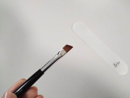 ダブルエンドアイブロウブラシ熊野筆/&be/メイクブラシを使ったクチコミ(3枚目)