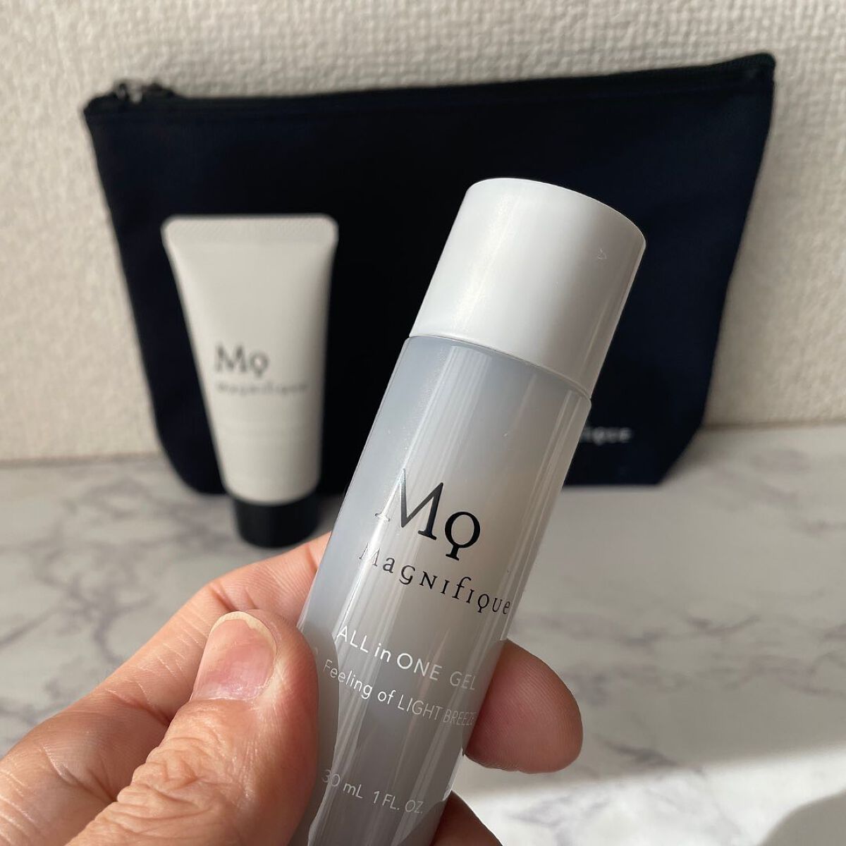 マニフィーク 2STEP スキンケア トラベルセットのクチコミ「嫁が持っていたので交渉し、いただいた。
『Magnifique（ @magnifique_me.....」（3枚目）