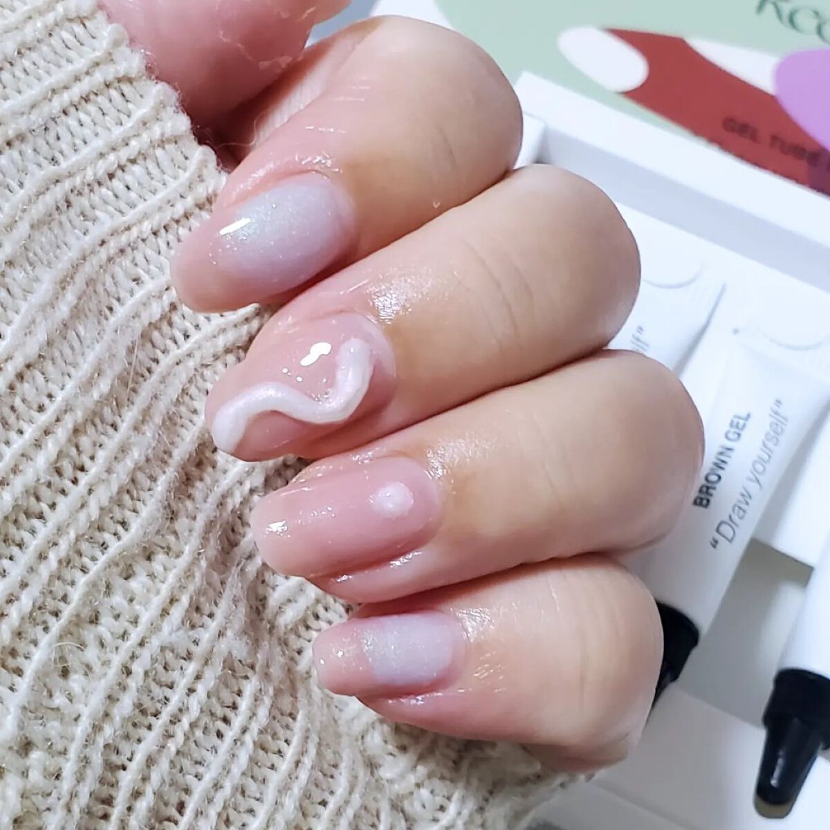 カスタムジェルチューブ/KEEPU/ジェルネイルを使ったクチコミ（2枚目）