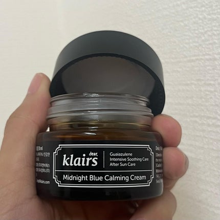 ミッドナイトブルーカーミングクリーム/Klairs/フェイスクリームを使ったクチコミ(1枚目)