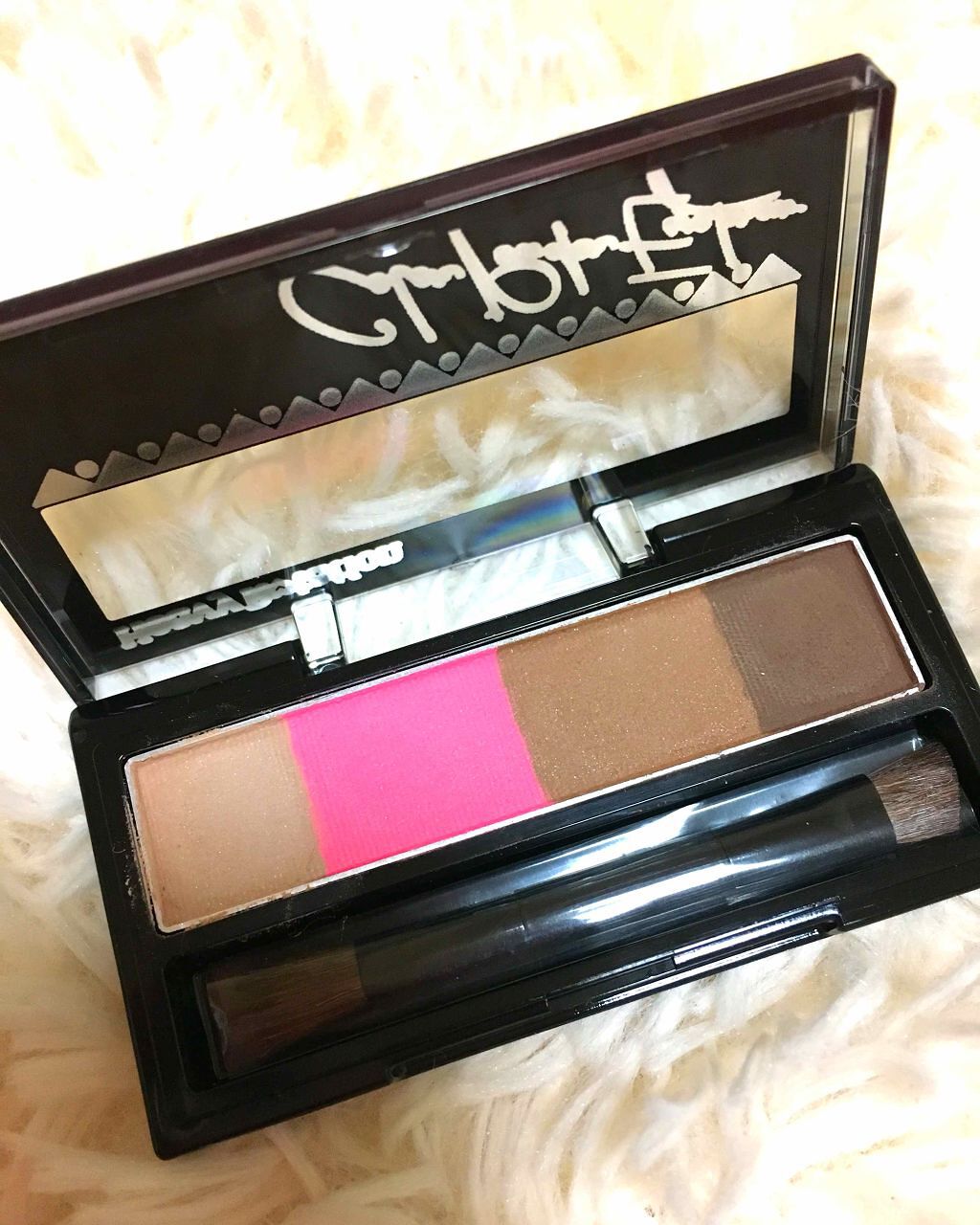 カラーパウダーアイブロウ 01 ピンクブラウン/ヘビーローテーション/パウダーアイブロウを使ったクチコミ（2枚目）