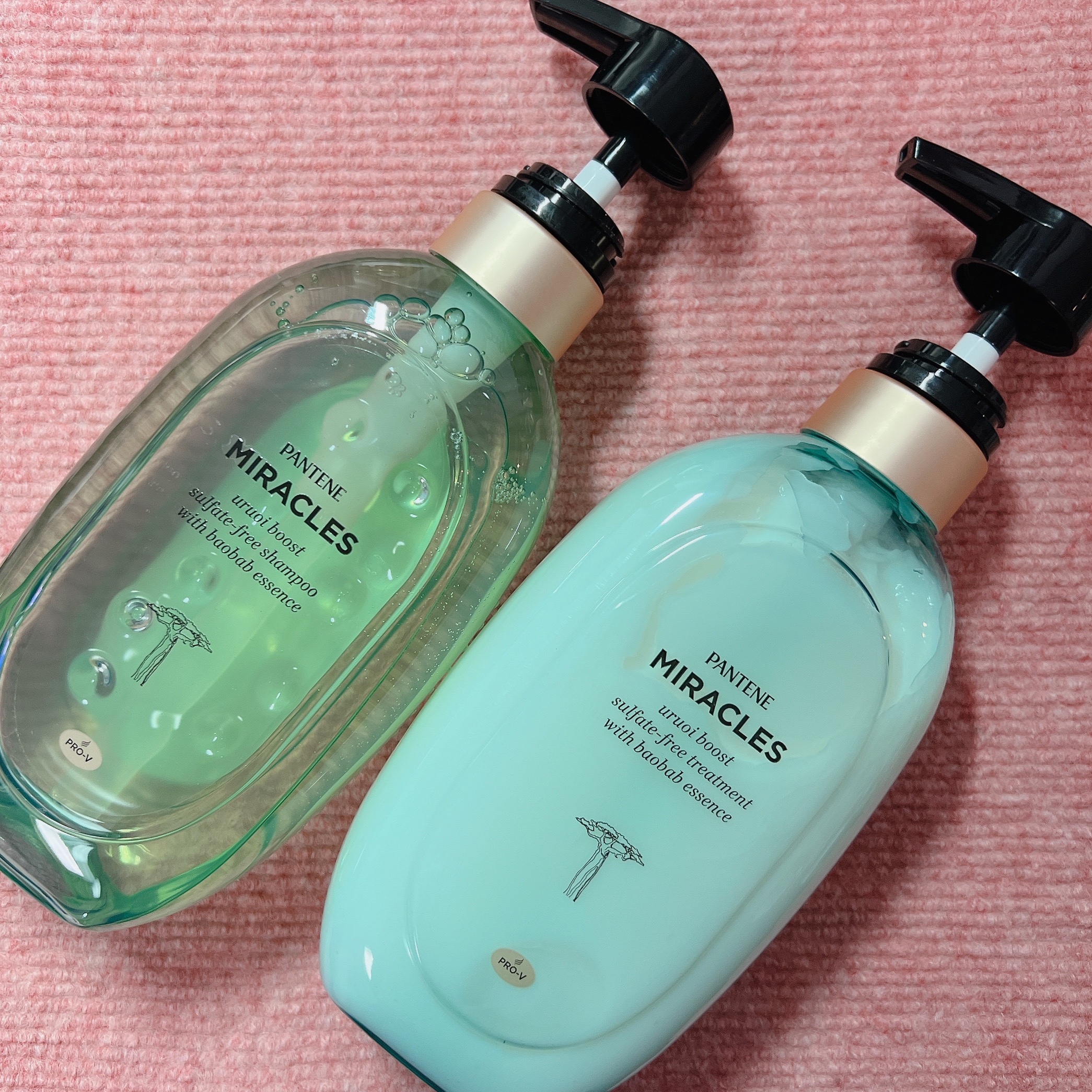 ミラクルズ うるおいブースト シャンプー/トリートメント/パンテーン/市販シャンプーを使ったクチコミ（1枚目）