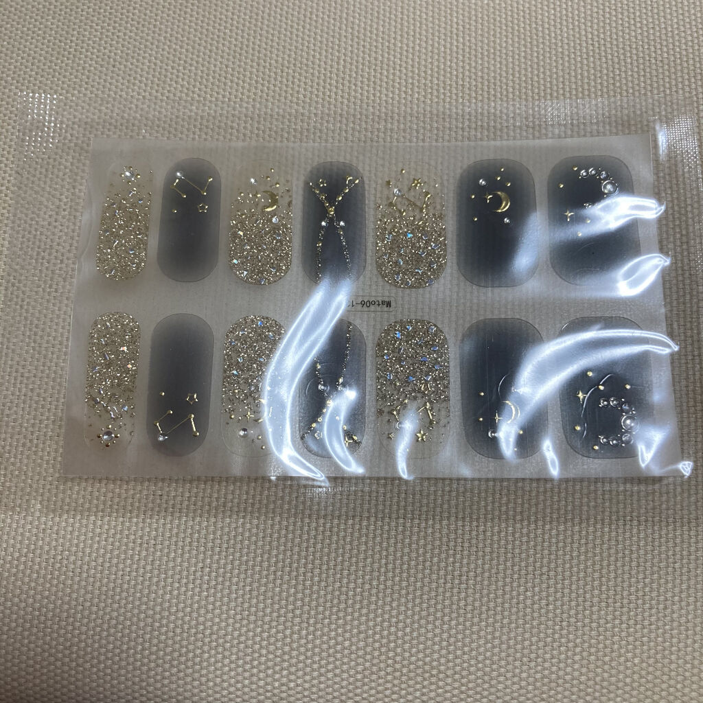 ネイルシール/Qoo10/ネイルシールを使ったクチコミ（3枚目）