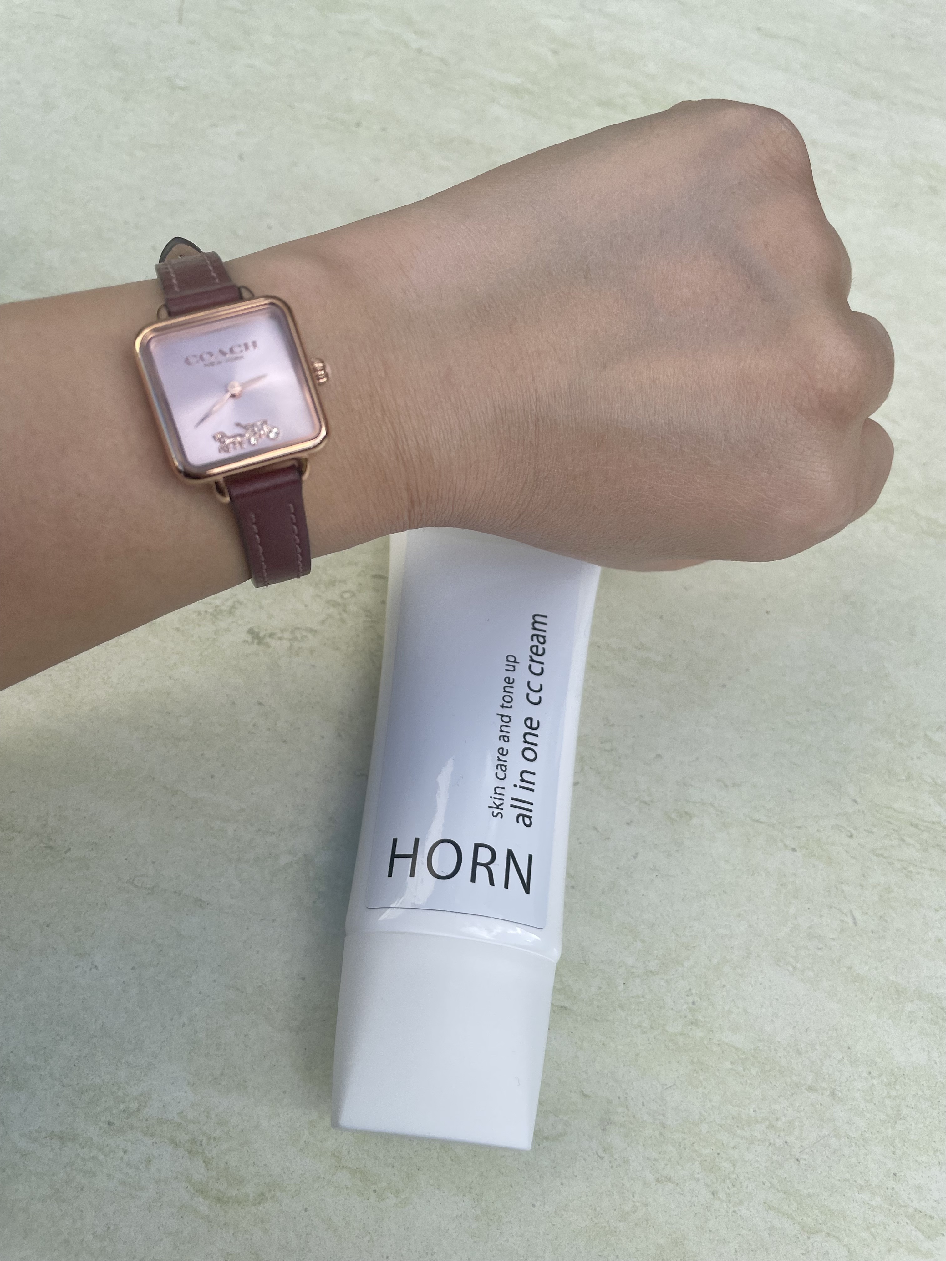 オールオインワンCCクリーム/HORN/化粧下地を使ったクチコミ（2枚目）