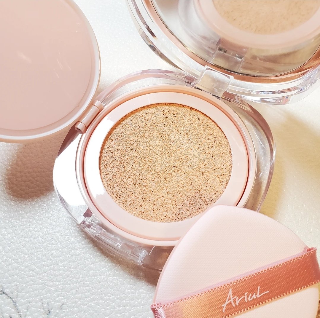 アリウル インクフェザーカバーラスティングクッション/Ariul/クッションファンデーションを使ったクチコミ（3枚目）