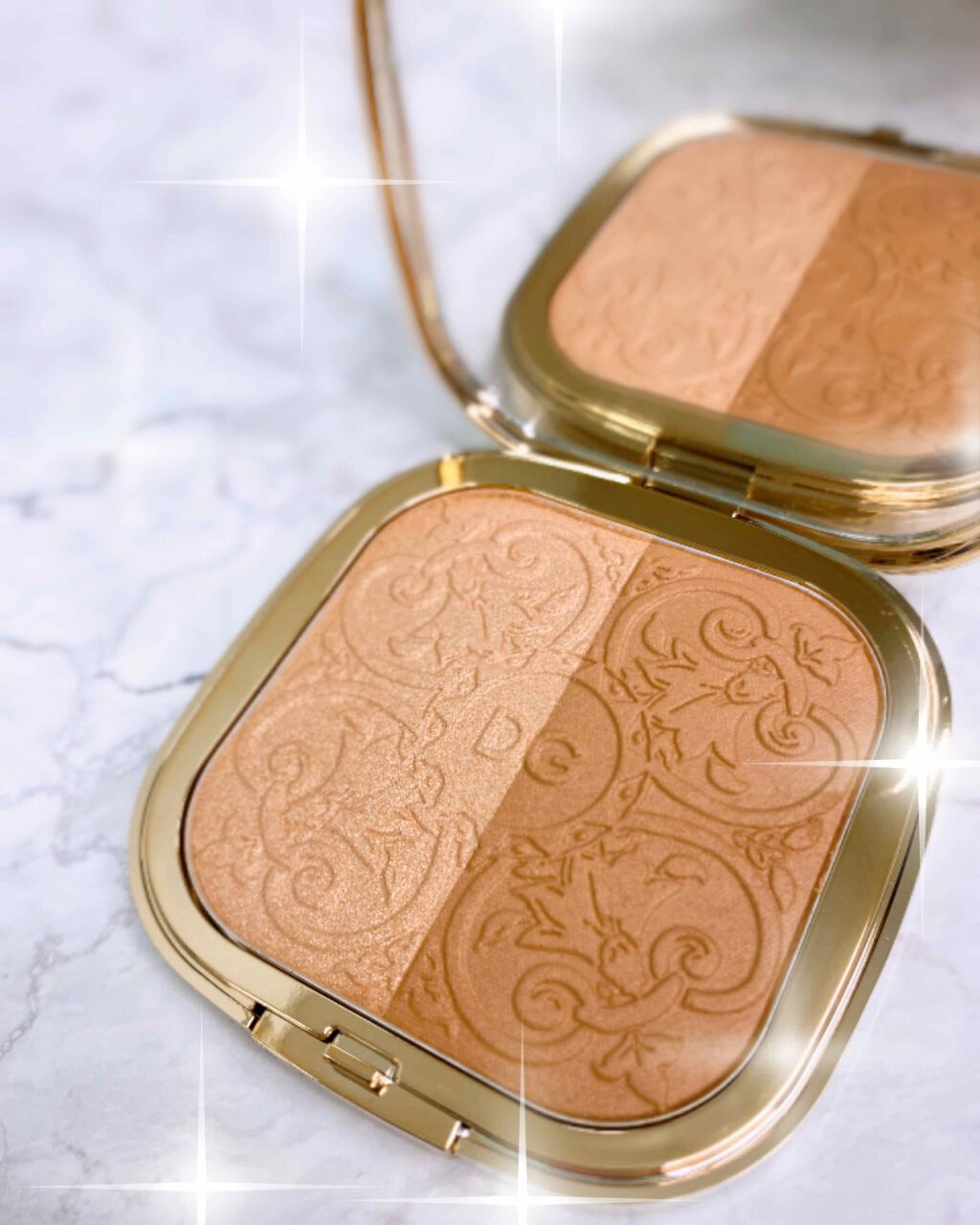 ソーラーグロウ イルミネーティングパウダー デュオ/DOLCE&GABBANA BEAUTY/ハイライトを使ったクチコミ（1枚目）