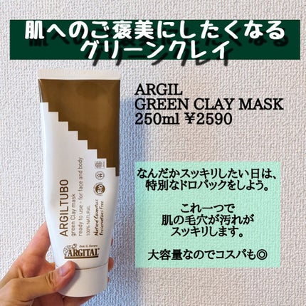 グリーンクレイペースト/ARGITAL/洗い流すパック・マスクを使ったクチコミ(1枚目)