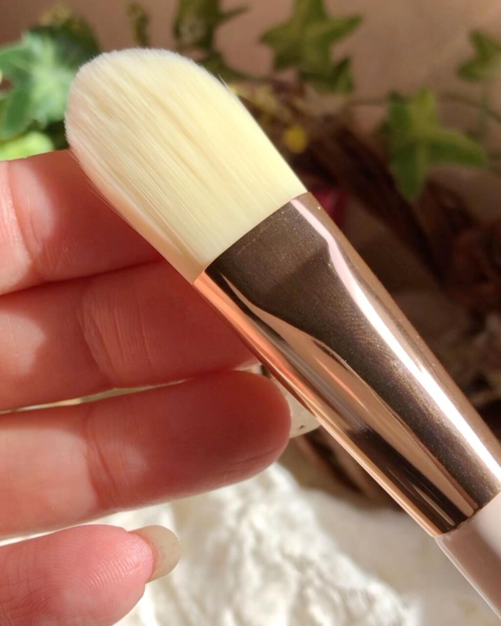 フェリセラ ファンデーションブラシのクチコミ「.
.
ラッキーウィンク
フェリセラSCファンデーションブラシ(平筆)

とろけるような肌触り.....」（2枚目）