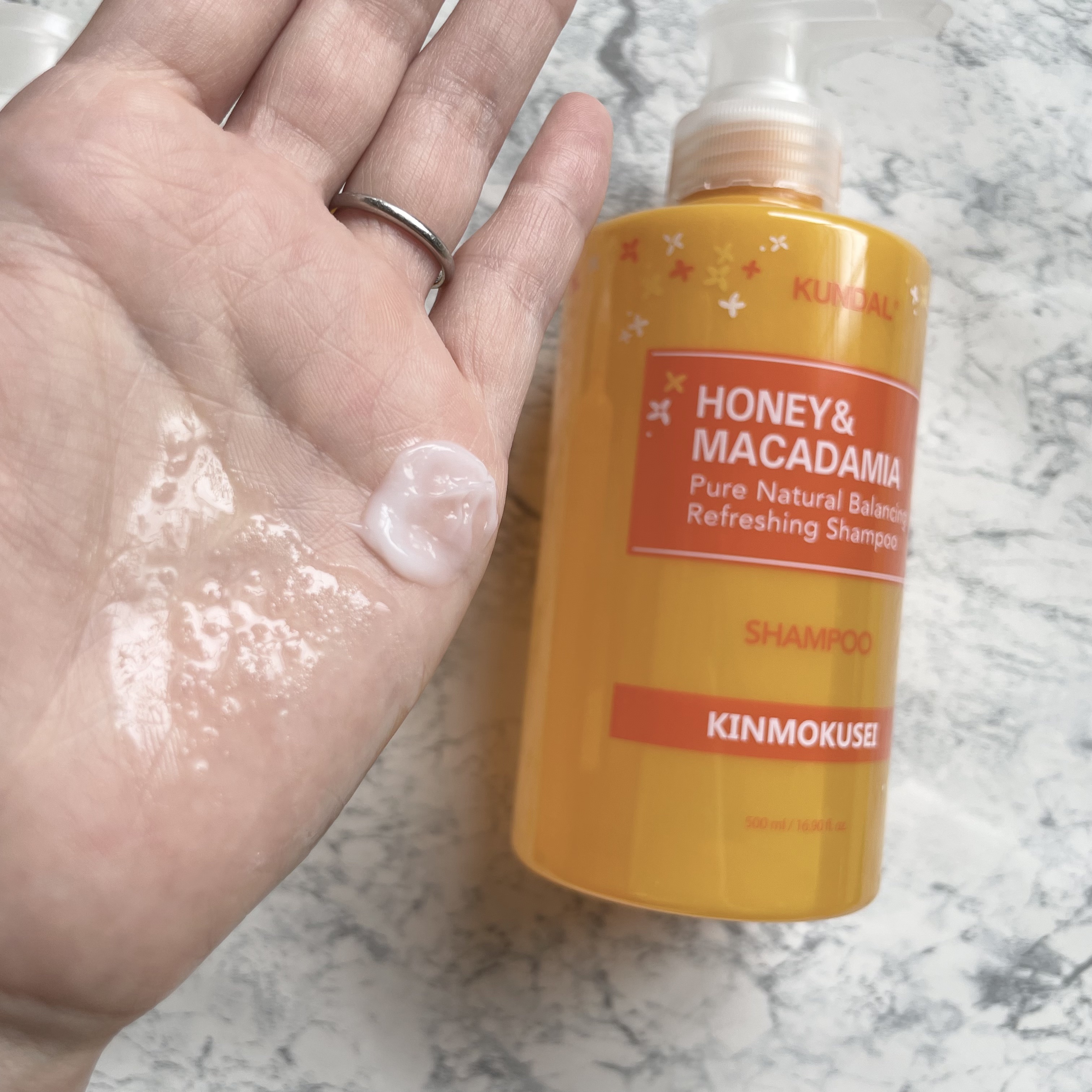 H＆Mシャンプートリートメントセット（キンモクセイの香り）/KUNDAL/市販シャンプーを使ったクチコミ（2枚目）