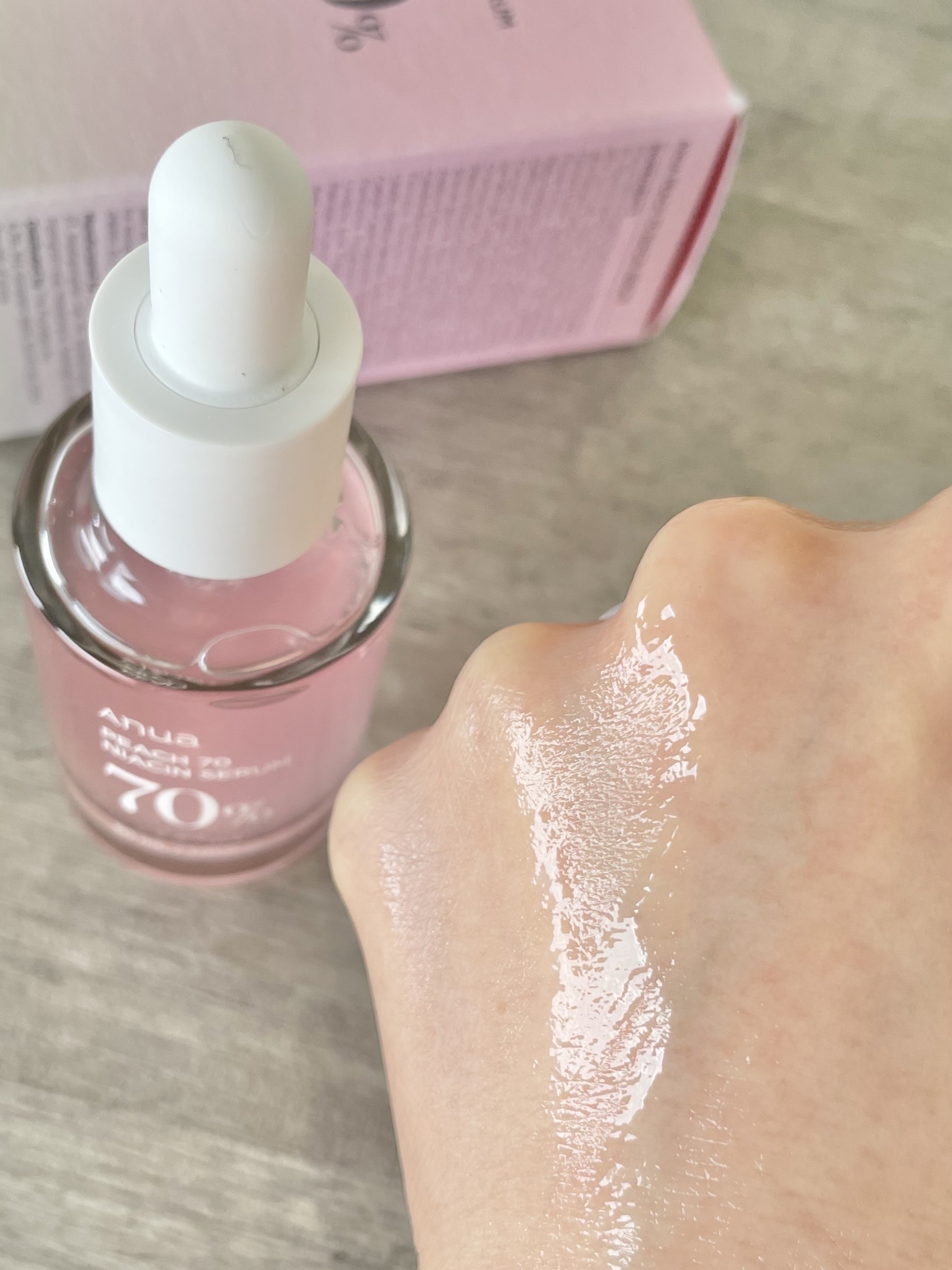 桃70%ナイアシンセラム/Anua/美容液を使ったクチコミ（3枚目）