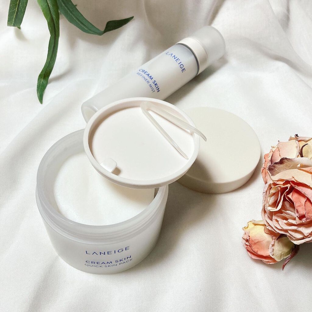 クリームスキン クイックスキンパック/LANEIGE/シートマスク・パックを使ったクチコミ（3枚目）