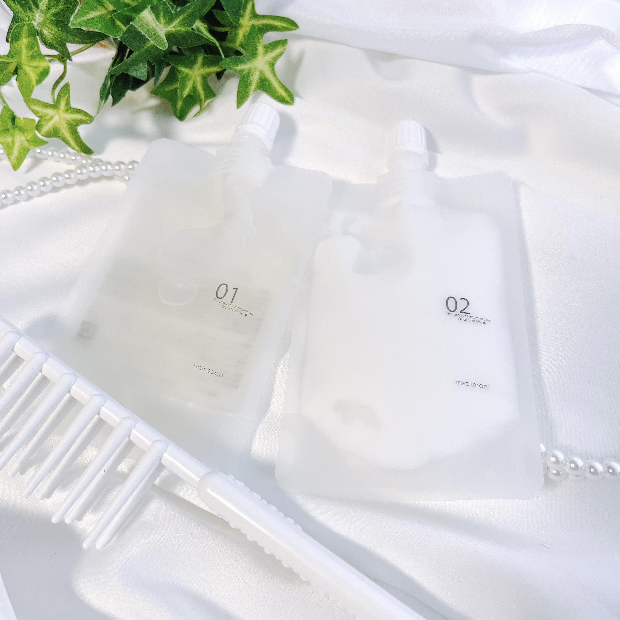 ヘアケアトライアルセット/QUEEN'S BATHROOM/トライアルキットを使ったクチコミ（1枚目）