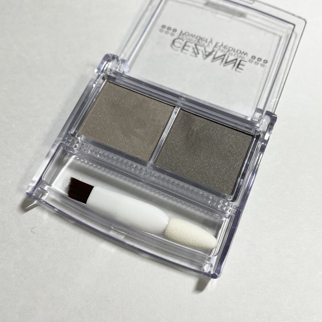 パウダーアイブロウR チャコールグレー/CEZANNE/パウダーアイブロウを使ったクチコミ（3枚目）