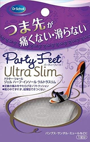 ドクター・ショール パーティーフィート ジェル ハーフ・インソール ウルトラスリム