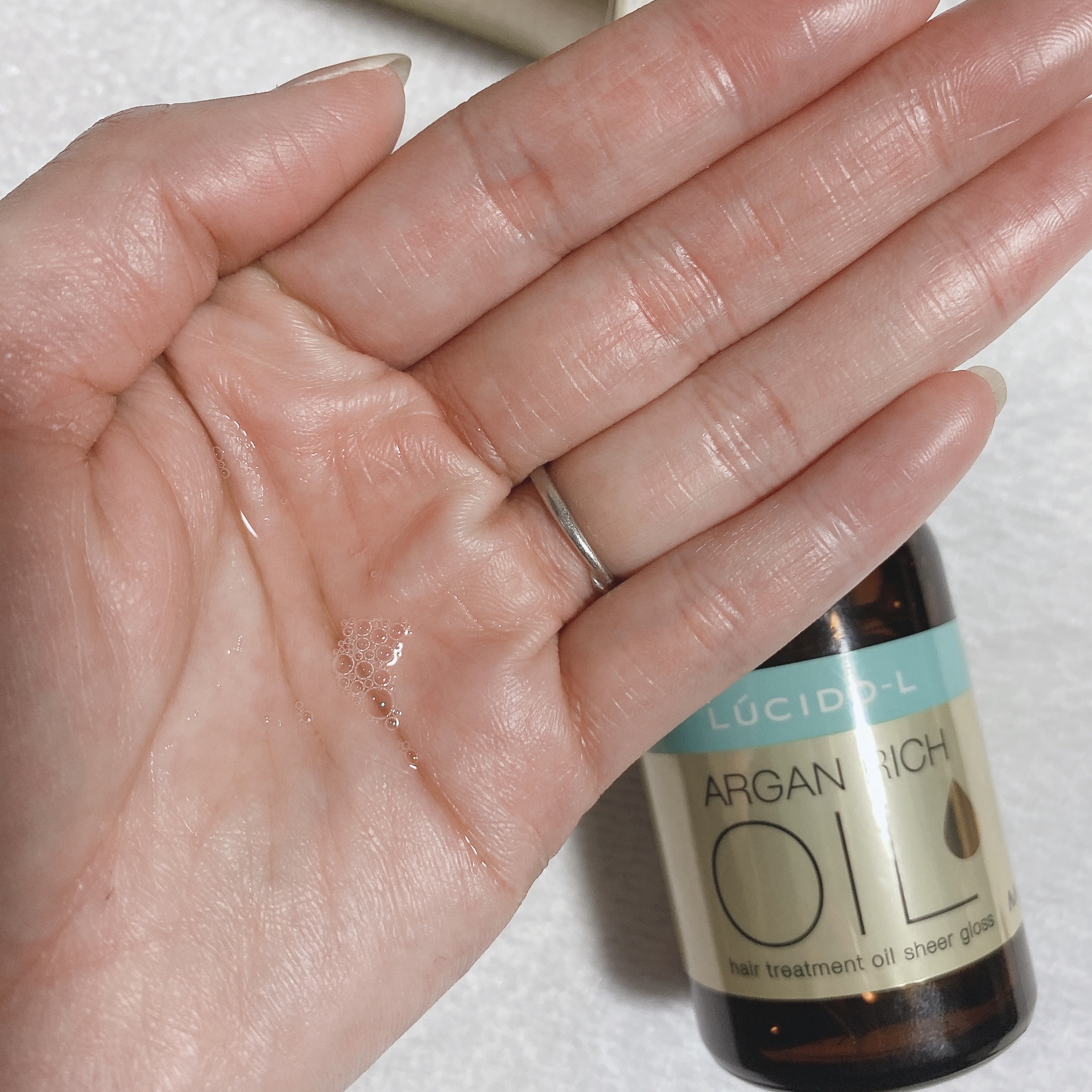 オイルトリートメント #EXヘアオイル シアーグロス/ルシードエル/ヘアオイルを使ったクチコミ（2枚目）