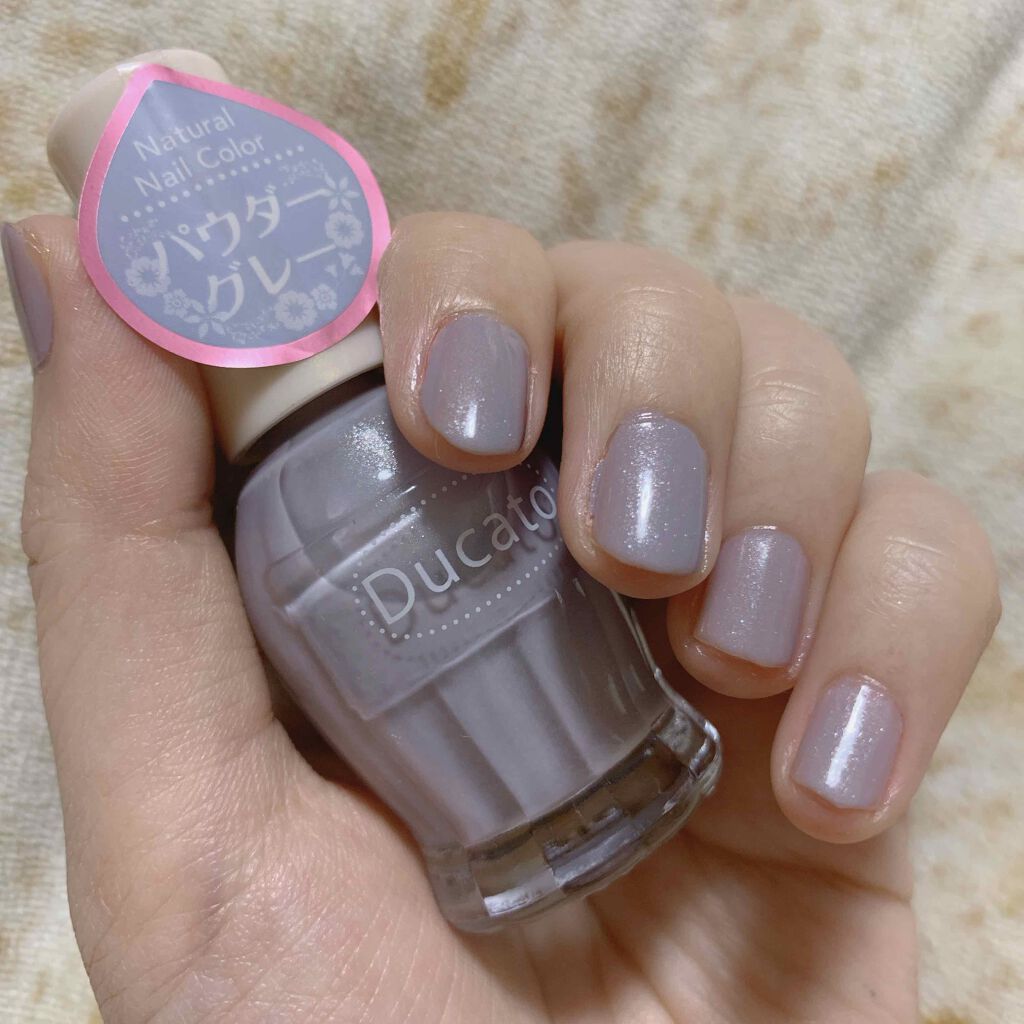 ナチュラルネイルカラーN 115 パウダーグレー/デュカート/マニキュアを使ったクチコミ（1枚目）