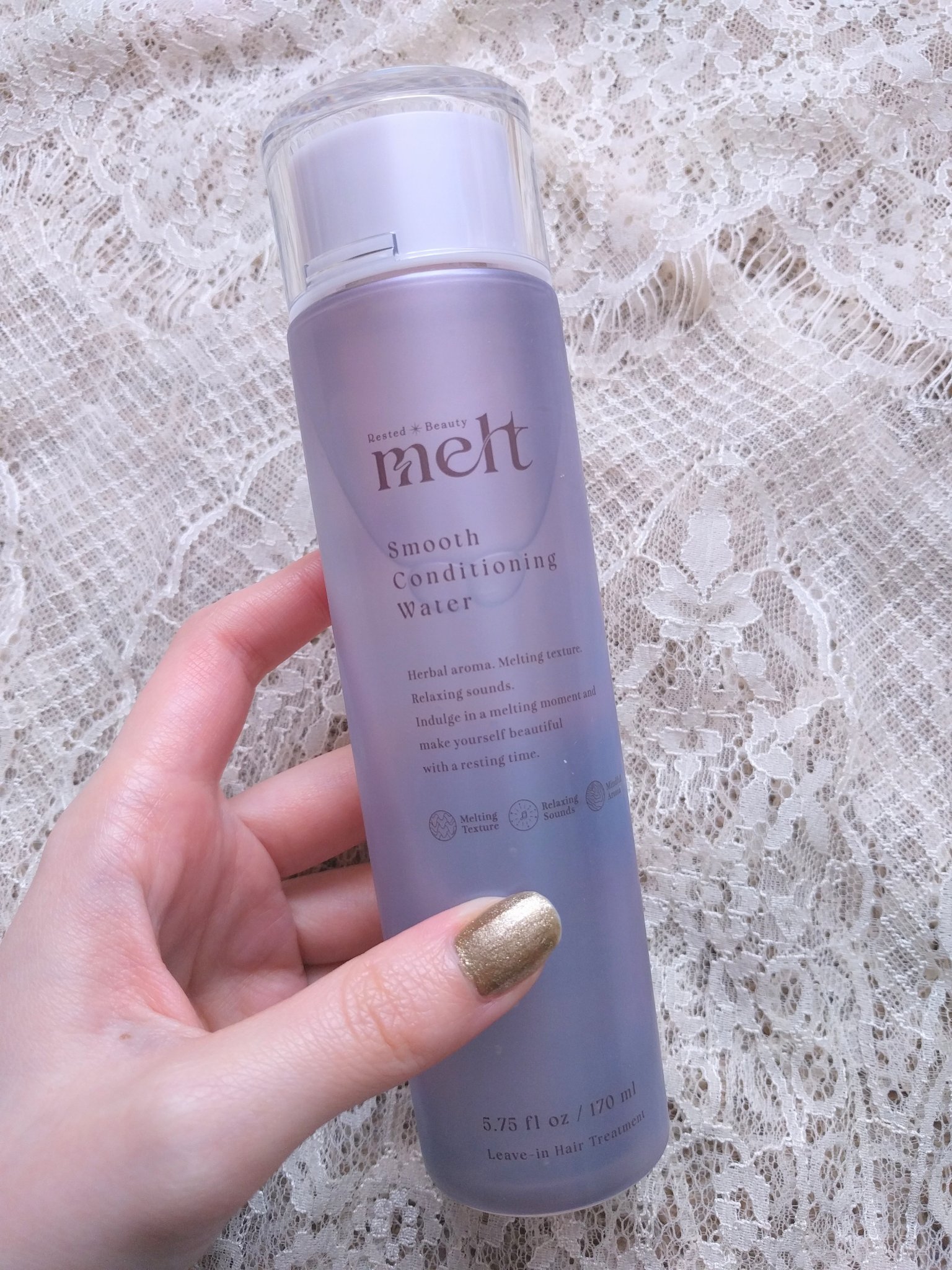 スムース コンディショニング ウォーター/melt/アウトバストリートメントを使ったクチコミ（1枚目）