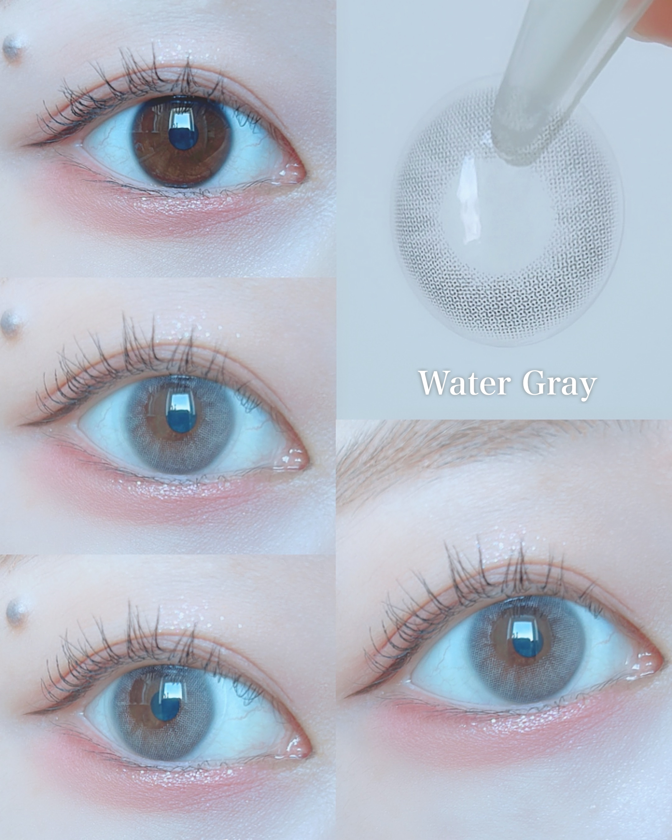 eye closet SILICONE HYDROGEL 1day ウォーターグレー/eye closet SILICONE HYDROGEL/ワンデー（１DAY）カラコンを使ったクチコミ（2枚目）