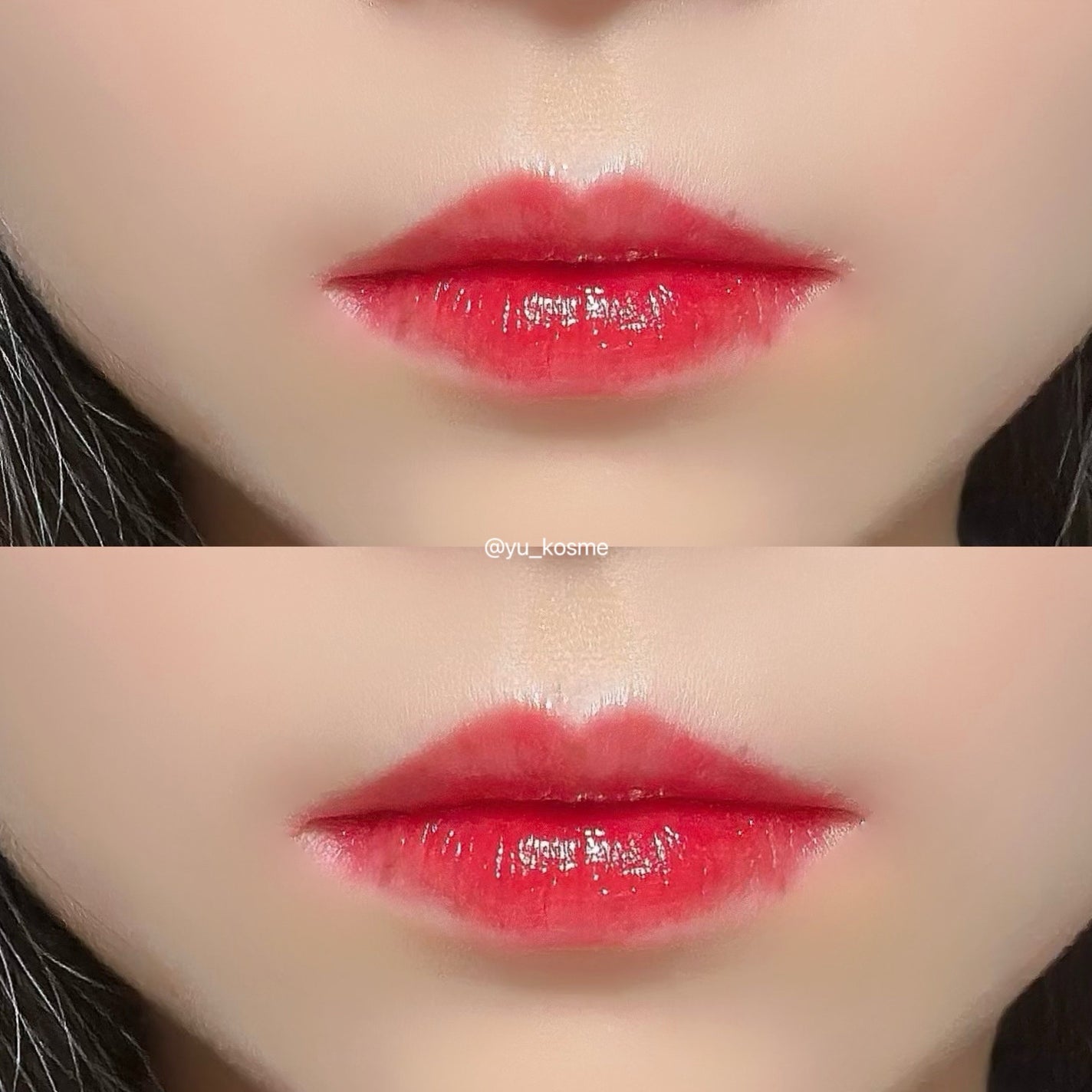 ジューシーラスティングティント/rom&nd/リップティントを使ったクチコミ(3枚目)