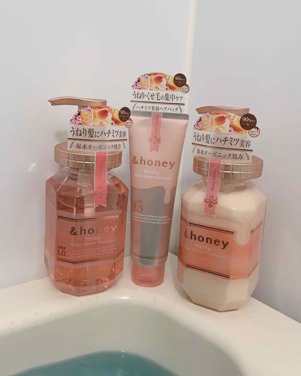 &honey Melty モイストリペア シャンプー1.0/モイストリペア ヘアトリートメント2.0/&honey/市販シャンプーを使ったクチコミ(1枚目)