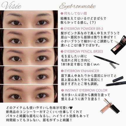ヴィセ リシェ アイブロウパウダー/Visée/パウダーアイブロウを使ったクチコミ(3枚目)