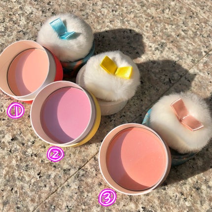 パステルクッションブラッシャー 01ピーチ/THE FACE SHOP/パウダーチークを使ったクチコミ(3枚目)