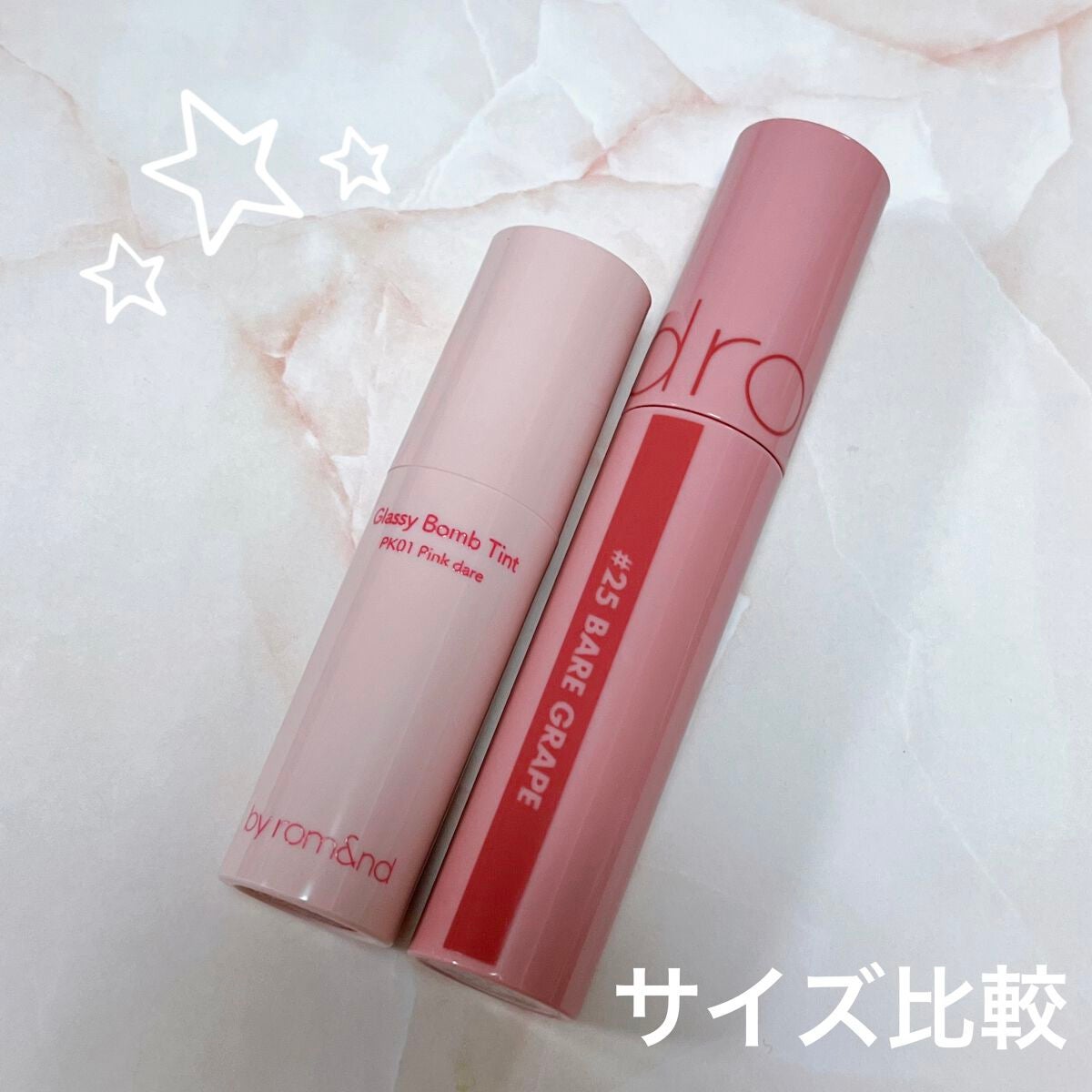 アンドバイロムアンド グラッシーボムティント/&nd by rom&nd/リップティントを使ったクチコミ(3枚目)