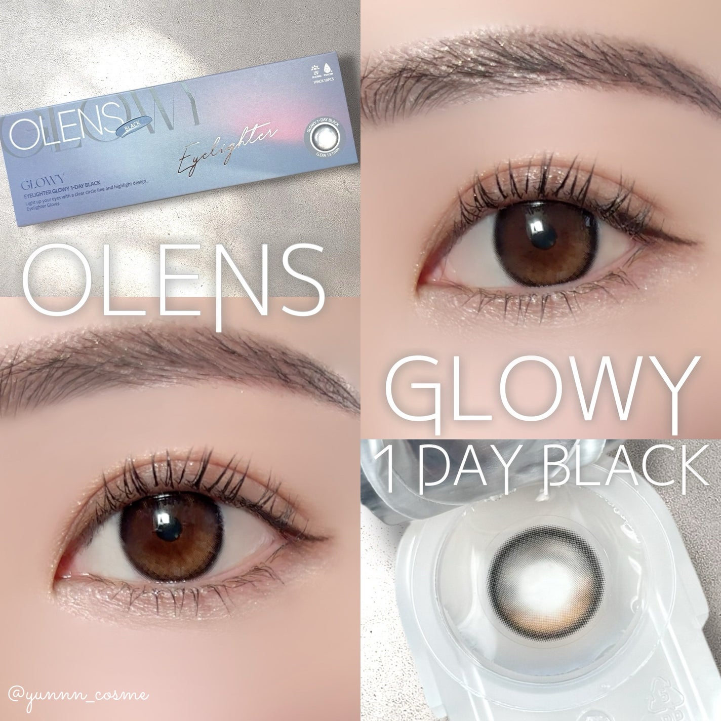 Glowy 1day/OLENS/ワンデー(1DAY)カラコンを使ったクチコミ(1枚目)