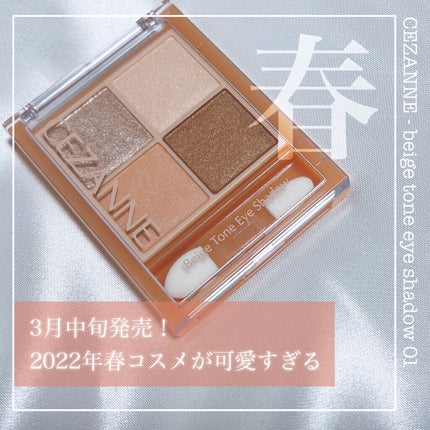 ベージュトーンアイシャドウ/CEZANNE/アイシャドウパレットを使ったクチコミ(1枚目)