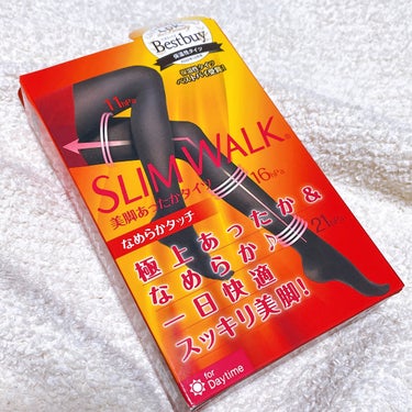 SLIMWALK スリムウォーク 美脚あったかタイツ なめらかタッチのクチコミ「あったか&なめらか着圧タイツ🐈‍⬛❤
今の季節ぴったりな80デニール♩*。

𓐄 𓐄 𓐄 𓐄 .....」（1枚目）