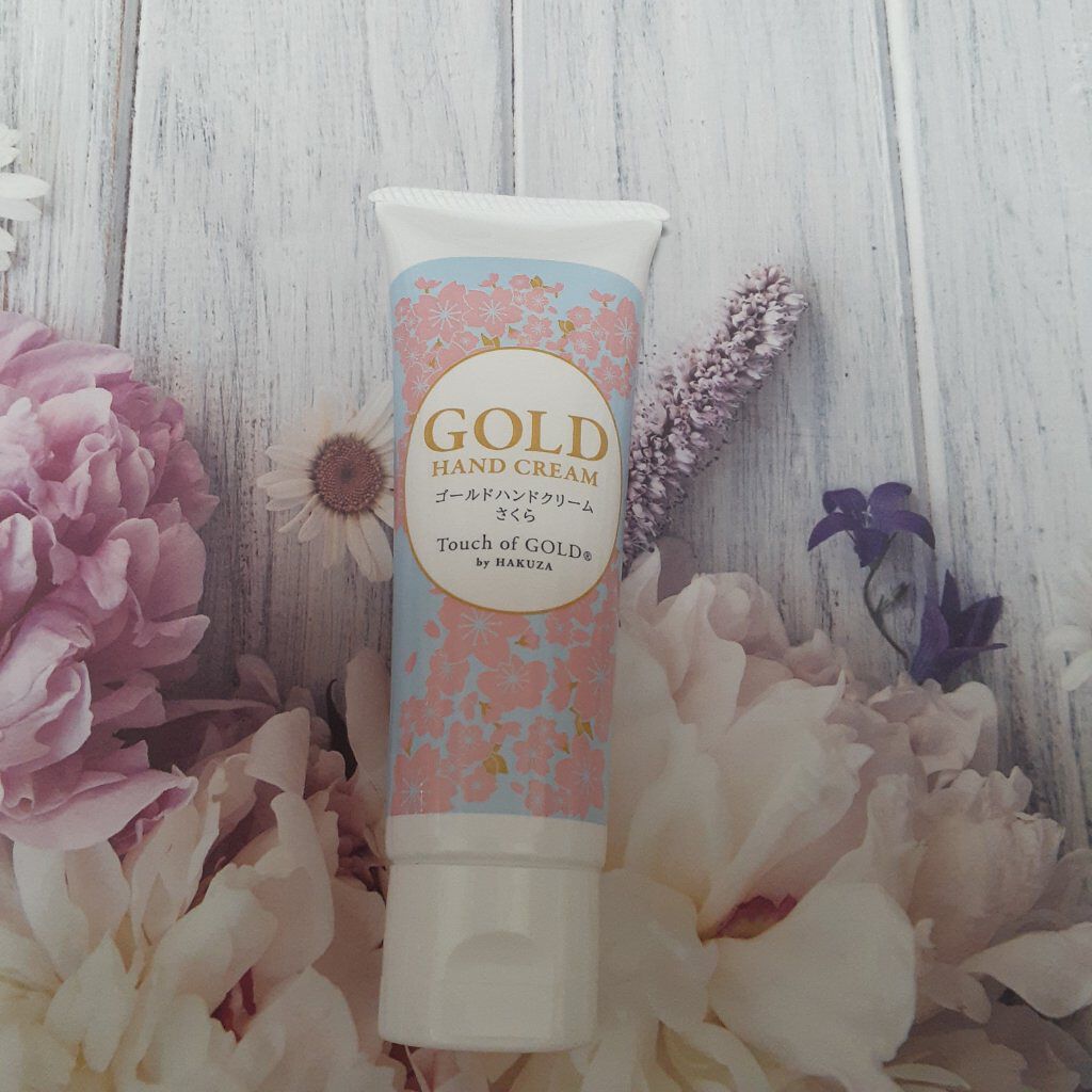 ゴールドハンドクリーム さくら/箔座/ハンドクリームを使ったクチコミ(1枚目)