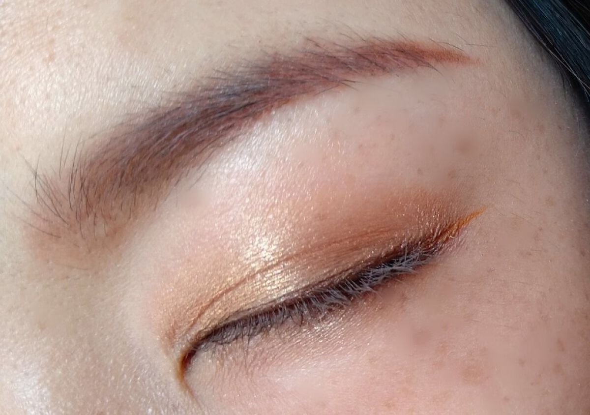 カラー ブラッシュ アイライナー EX01/to/one/リキッドアイライナーを使ったクチコミ（3枚目）