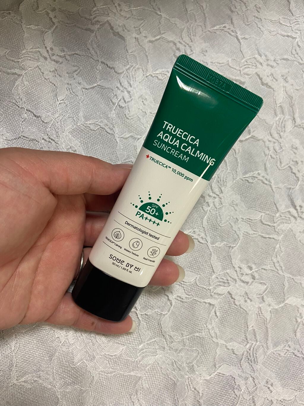 TRUECICA アクアカーミング日焼け止め/SOME BY MI/日焼け止めクリームを使ったクチコミ(1枚目)