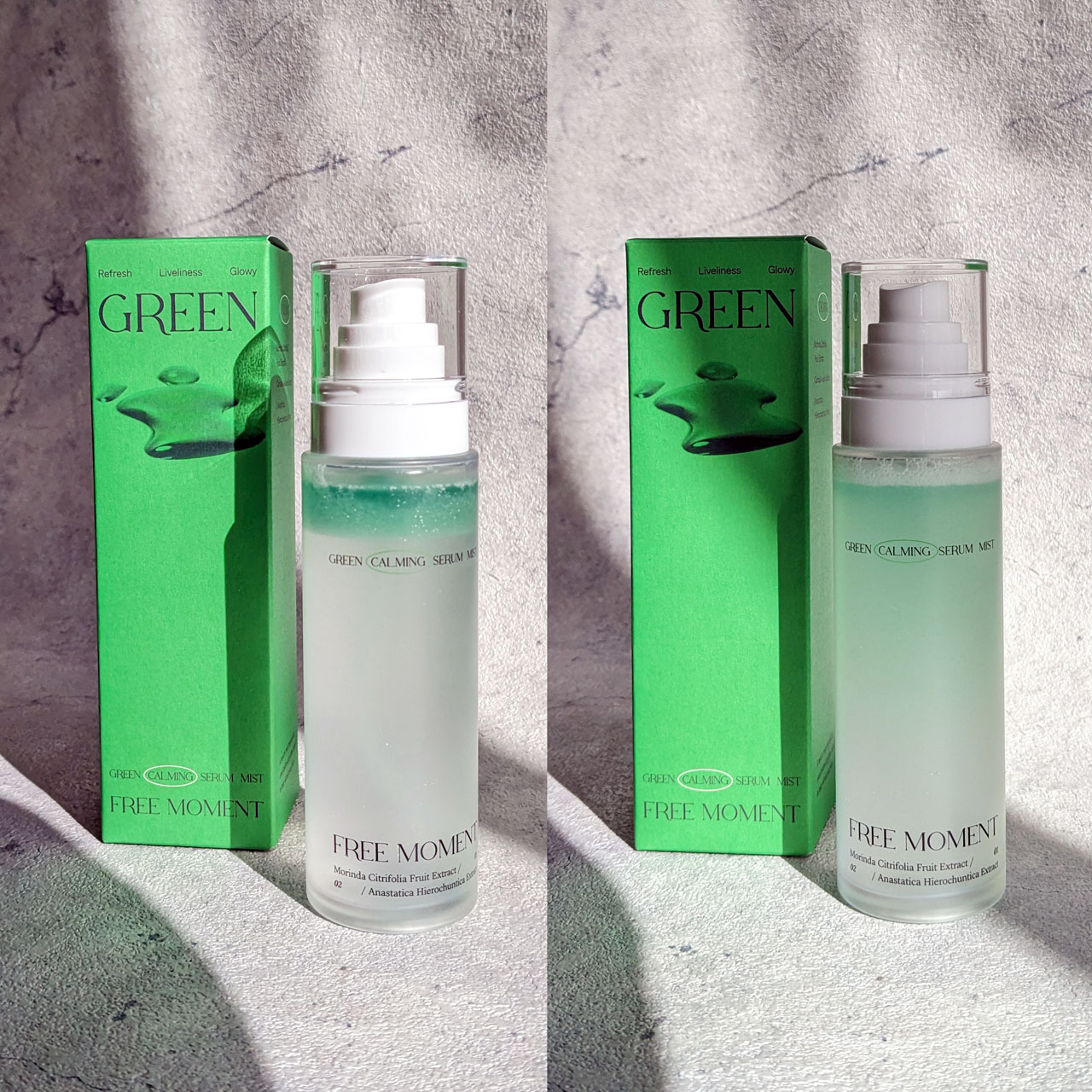 グリーンカーミングセラムミスト/Free Moment /ミスト状化粧水を使ったクチコミ（3枚目）