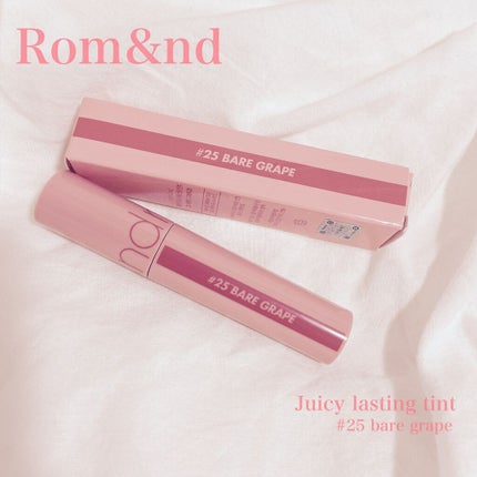 ジューシーラスティングティント/rom&nd/リップティントを使ったクチコミ(1枚目)