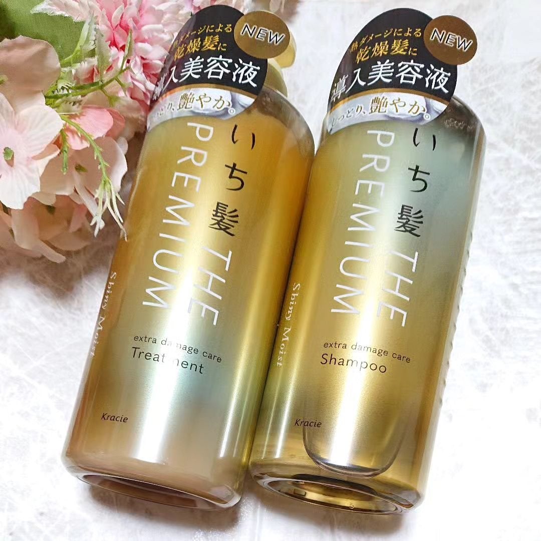THE PREMIUM エクストラダメージケアシャンプー/トリートメント(シャイニーモイスト)/いち髪/市販シャンプーを使ったクチコミ(1枚目)