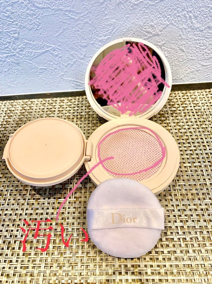 ディオールスキン フォーエヴァー クッション パウダー/Dior/ルースパウダーを使ったクチコミ(2枚目)