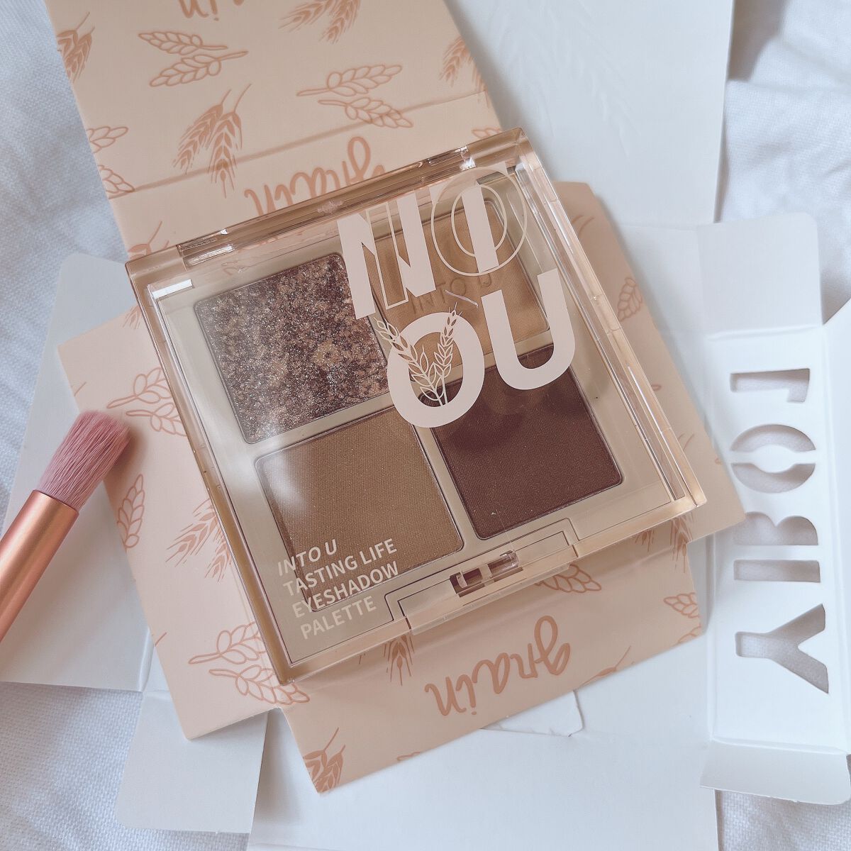 テイスティングライフアイシャドウパレット/INTO U/アイシャドウパレットを使ったクチコミ(2枚目)