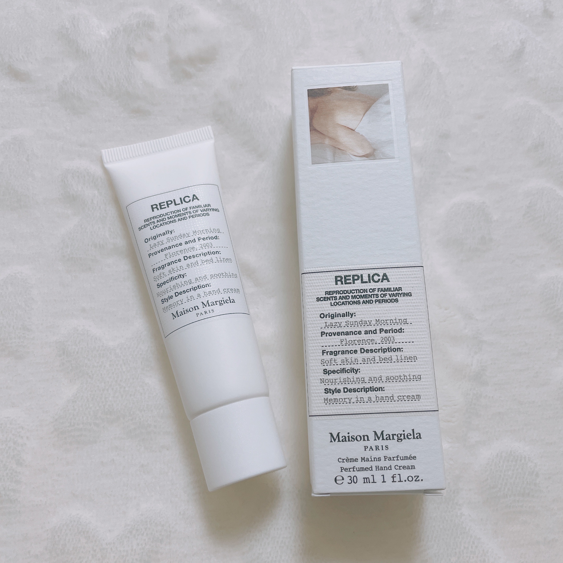 レプリカ ハンドクリーム レイジーサンデー モーニング/Maison Margiela Fragrances/ハンドクリームを使ったクチコミ（1枚目）