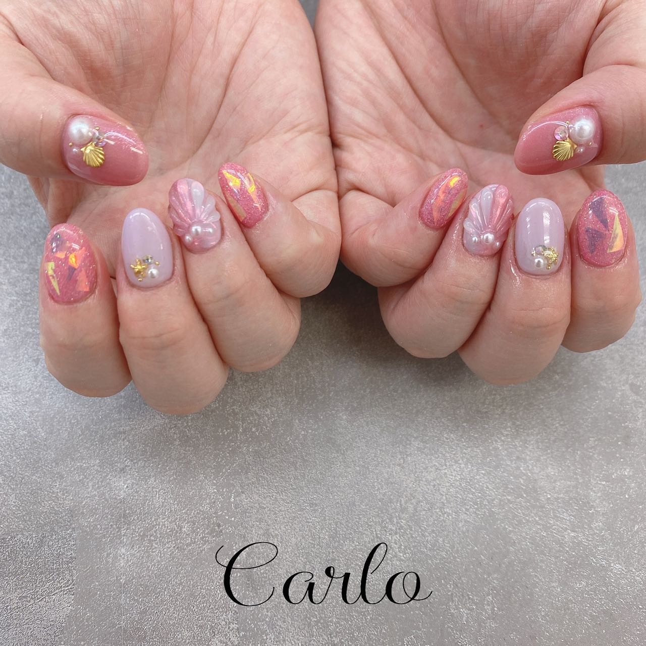 YUKA on LIPS 「.シェルネイル..#狭山ヶ丘ネイルサロン#小手指ネイルサロン#..」(2枚目)