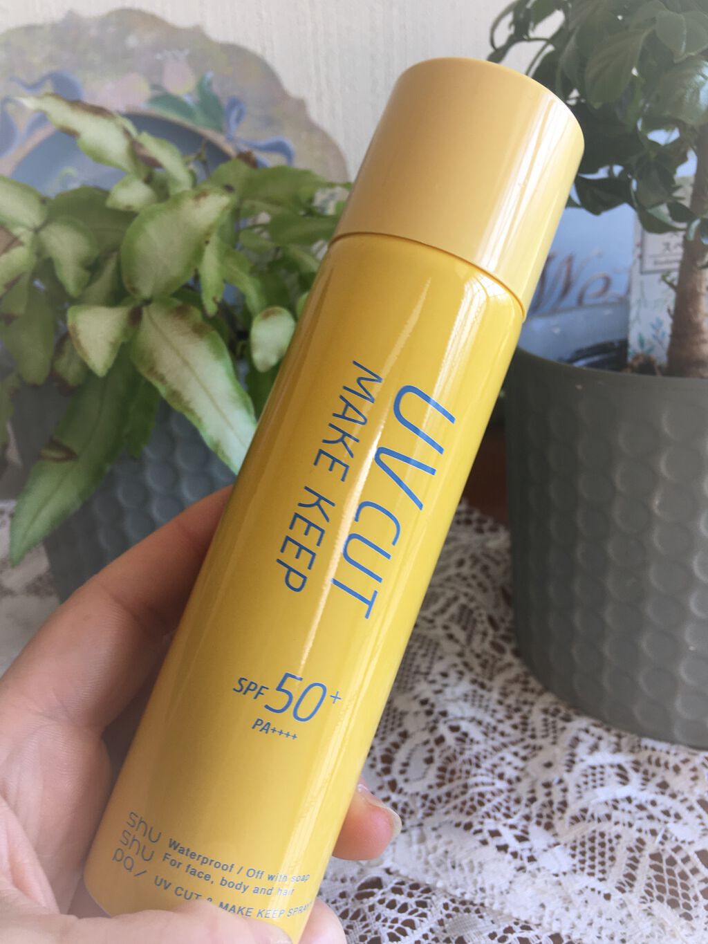 UVカット＆メイクキープスプレー+ /shushupa!/日焼け止めミスト・スプレーを使ったクチコミ（2枚目）