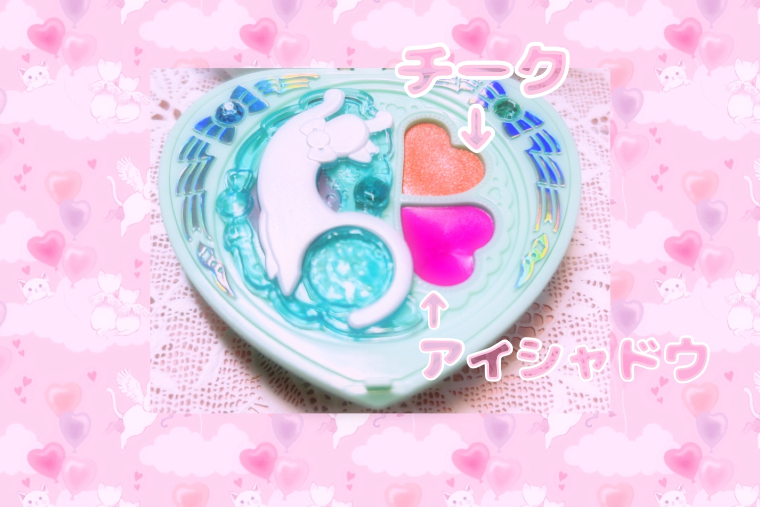 Pretty Holic シャイニーキャッツパクト/Pretty Holic/メイクアップキットを使ったクチコミ（2枚目）