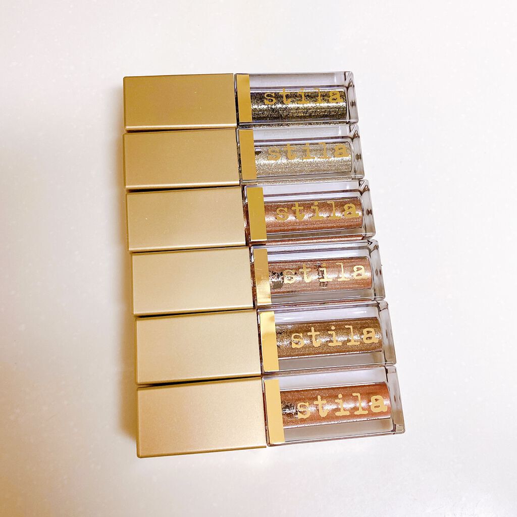 グリッター&グロウ リキッドアイシャドウ/stila/グリッターを使ったクチコミ(1枚目)