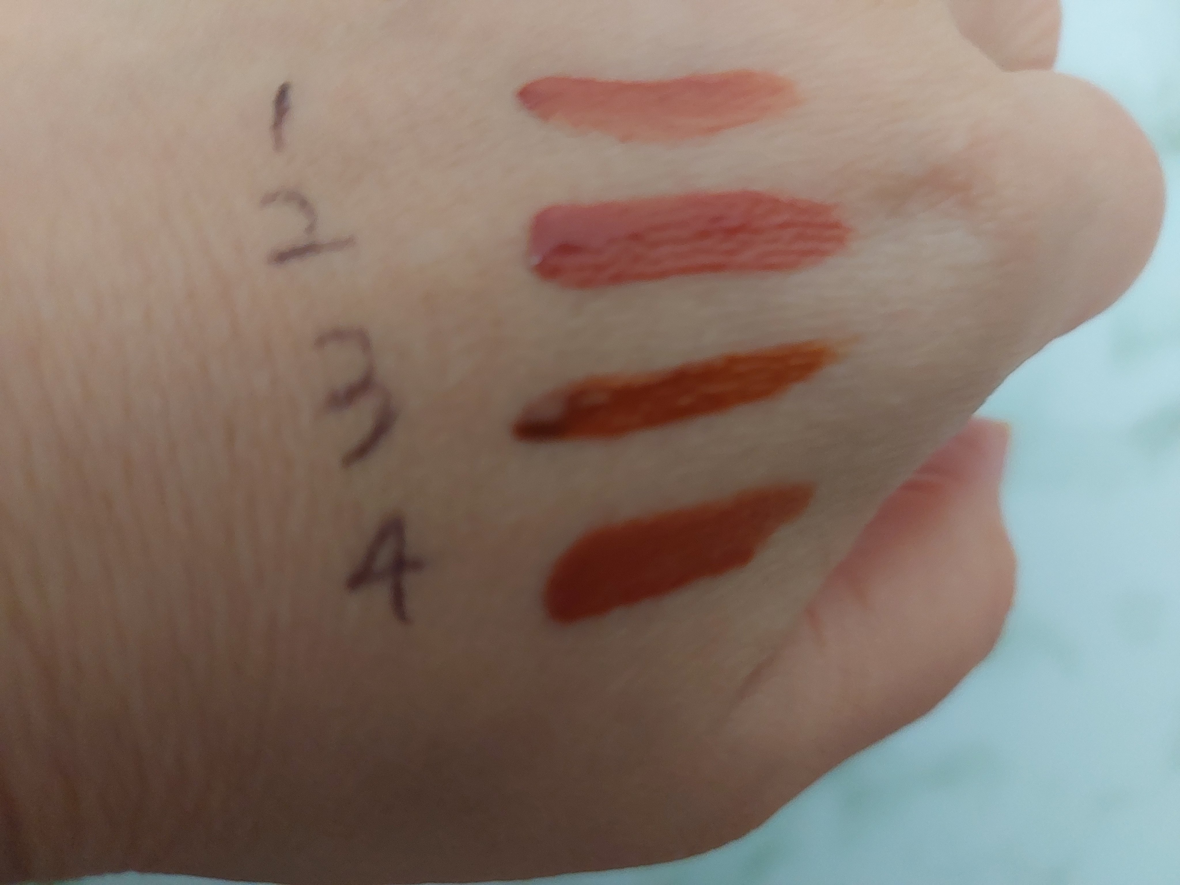 フルーティントブーケ/RICAFROSH/リップティントを使ったクチコミ（3枚目）