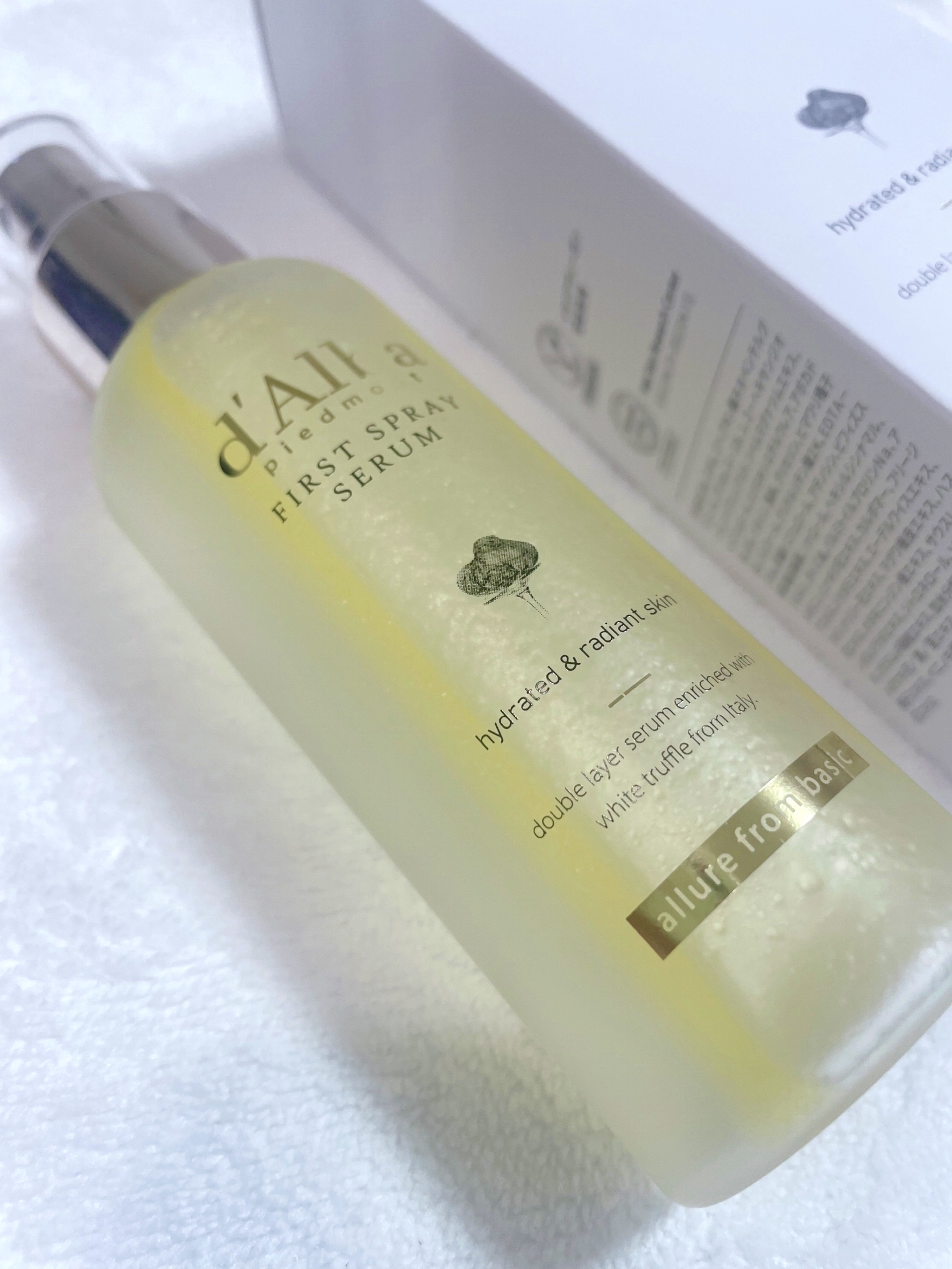 ダルバ ホワイトトリュフファーストスプレーセラム/ダルバ/ミスト状化粧水を使ったクチコミ（2枚目）